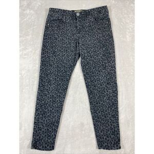 Democracy Women's Skinny Jeans - Black Leopard Print
